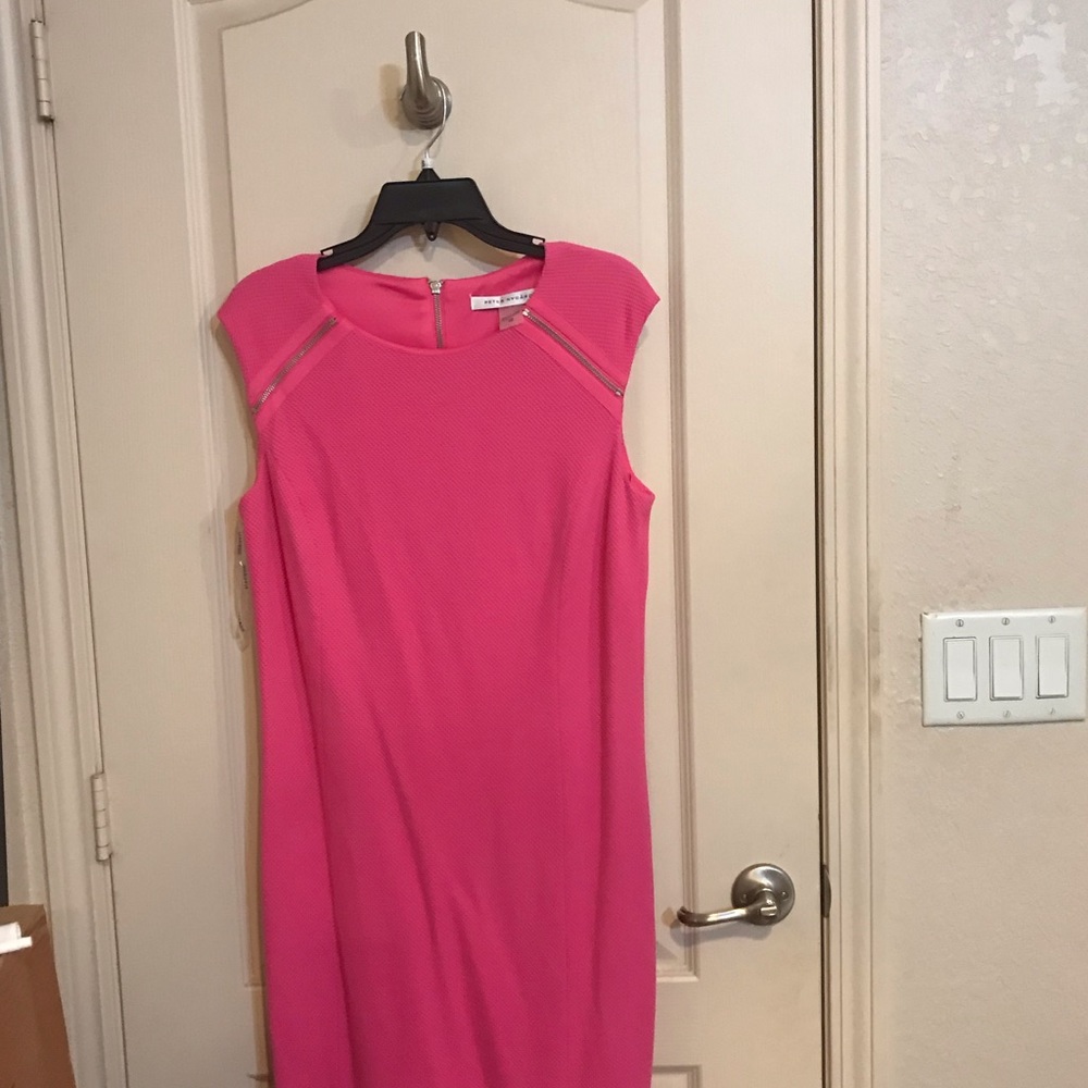 Hot pink dress